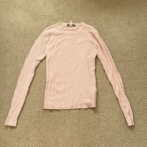 Light pink forever 21 ribbed sweater